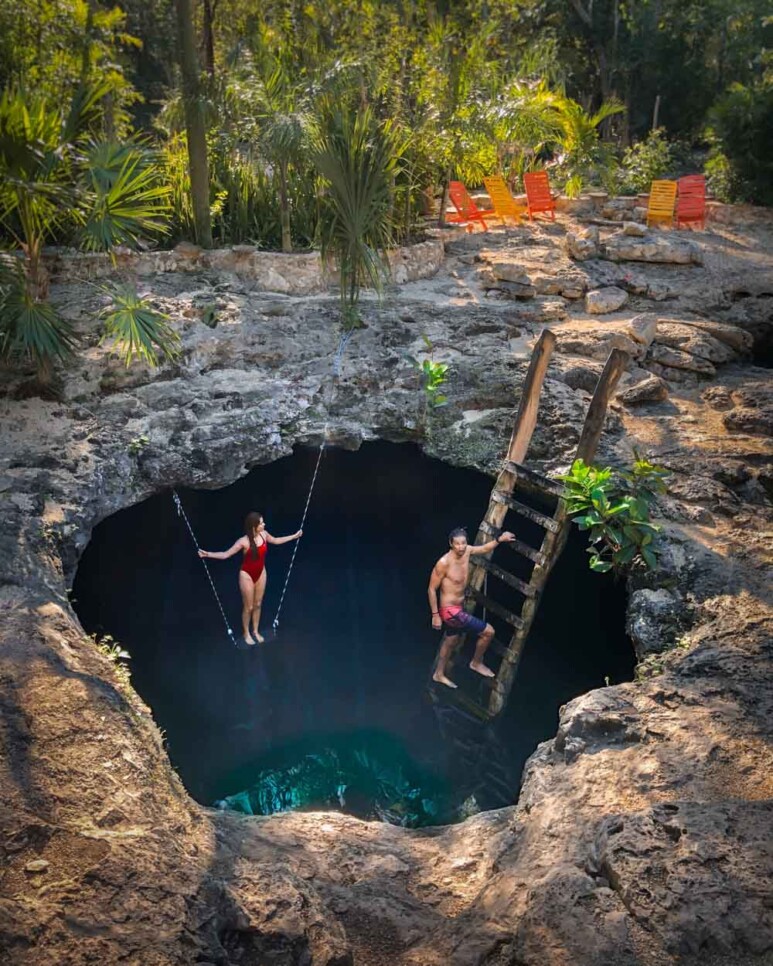 cenote esqueleto the temple of doom tulum mexico